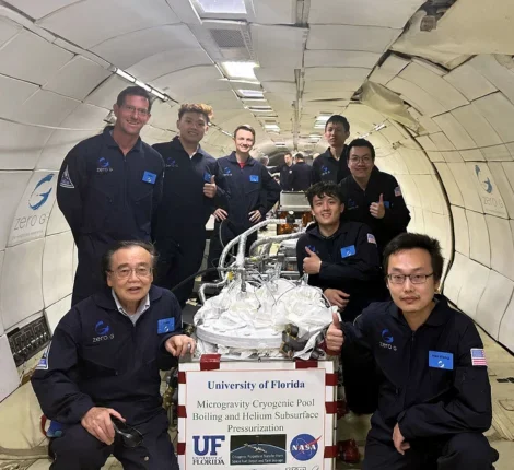 A group of men who are the UF flight team
