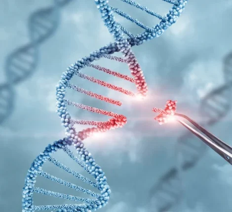 Graphic of DNA strand