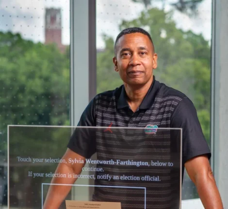 Portrait of UF computer science Professor Juan Gilbert